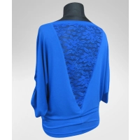 Tunika Grace nietoperz z koronką na plecach - duże rozmiary